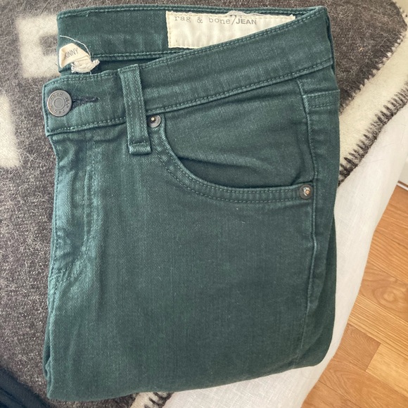 Rag & Bone Forest Green Jeans - Picture 4 of 8